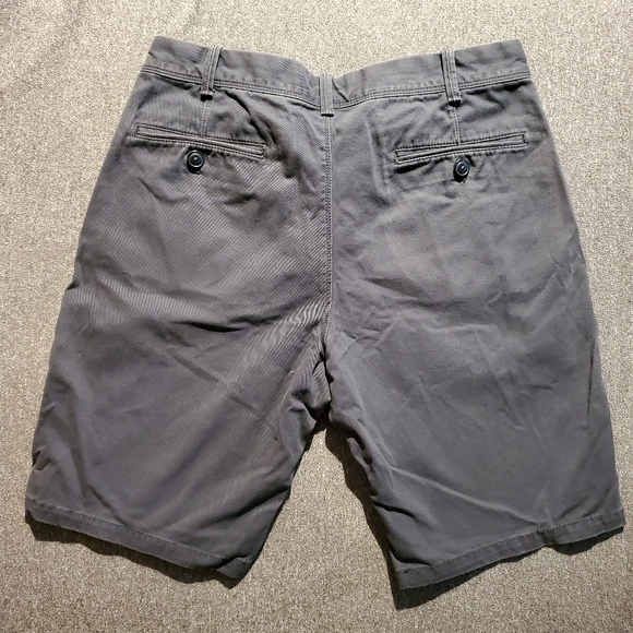 Express Flat Front Shorts (Navy) - Picture 5 of 5